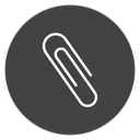 Clip Black Filled icon