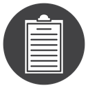 Clipboard Black Filled icon