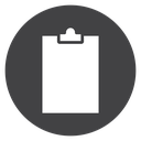 Clipboard Black Filled icon