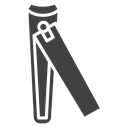 Clippers and cut nail black 3 icon