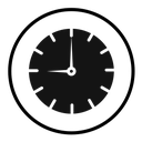 Clock nine icon