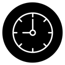 Clock nine icon