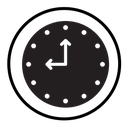 Clock nine icon
