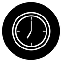 Clock seven icon