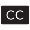 Closed caption icon