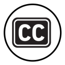 Closed caption icon