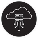 Cloud database icon