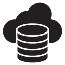 Cloud database icon
