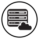 Cloud database icon