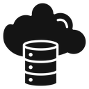 Cloud database icon