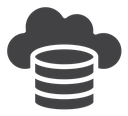 Cloud database icon