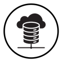 Cloud database icon