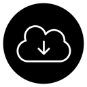 Cloud download icon