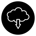 Cloud download icon