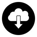 Cloud download icon