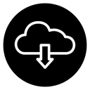 Cloud download 2 icon