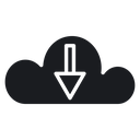 Cloud download 3 icon