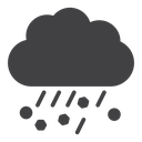 Cloud hail icon