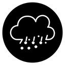 Cloud hail icon