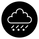 Cloud hail icon