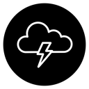 Cloud lightning icon