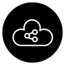 Cloud share icon