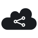 Cloud share 3 icon