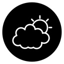 Cloud sun icon