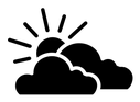 Cloud sun icon