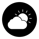 Cloud sun icon