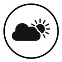 Cloud sun icon