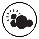 Cloud sun icon