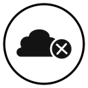 Cloud Sync Disable Cross icon