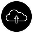 Cloud upload 3 icon