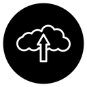 Cloud upload 2 icon