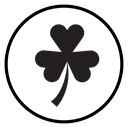 Clover Black Filled icon