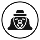 Clown head icon