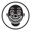 Clown head icon