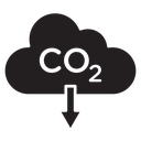 CO2 emission icon