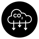 CO2 emissions icon