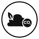 Co2 gas carbon dioxide icon
