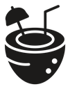 Coconut drink icon