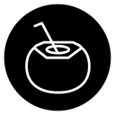 Coconut drink icon