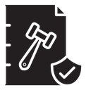 Code pof conduct glyph icon