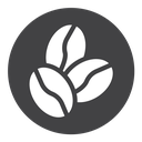 Coffee beans Black Filled icon