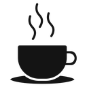 Coffee cup Black Filled icon