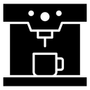 Coffee machine Black Filled icon