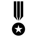 Coin decoration icon