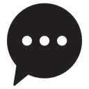 Comment Black Filled icon