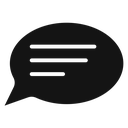 Comment Black Filled icon